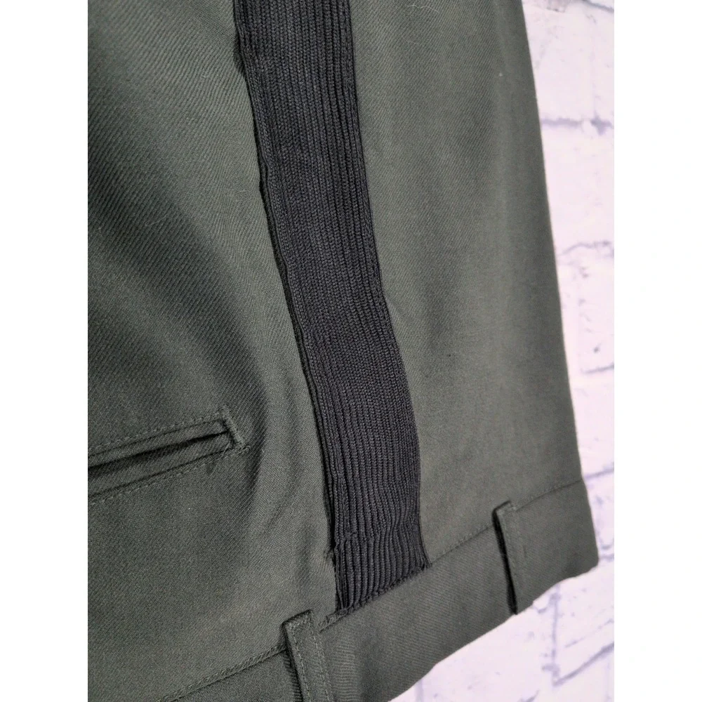 PANTS 32Rx29‎ & BELT🚨DSCP Corp Men's Army Green Poly Wool Blend Dress Trousers